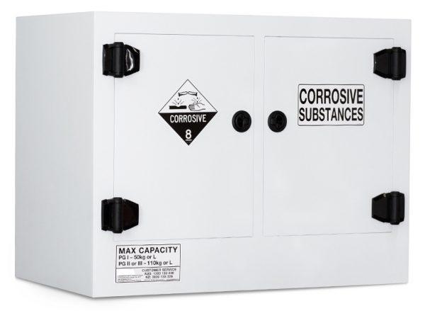 Poly Corrosive Storage Cabinet – 110 Litre Divided Sump
