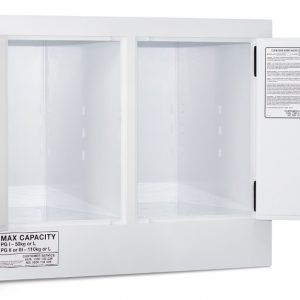 Poly Corrosive Storage Cabinet – 110 Litre Divided Sump