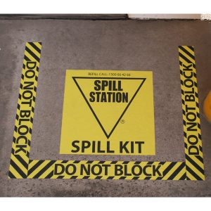 Spill Kit Location Floor Sign