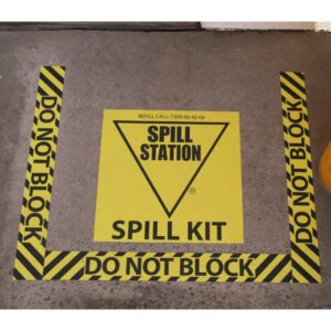 Spill Kit Location Floor Sign