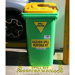 Spill Kit Location Floor Sign