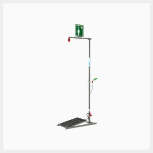 Floor Mounted Self-Draining Drench Shower with 316L Stainless Steel Pipework