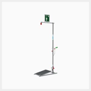 Floor Mounted Outdoor Emergency Safety Shower with Body Spray