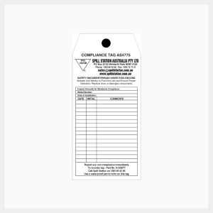 Emergency Eyewash & Safety Shower Inspection Record Tags