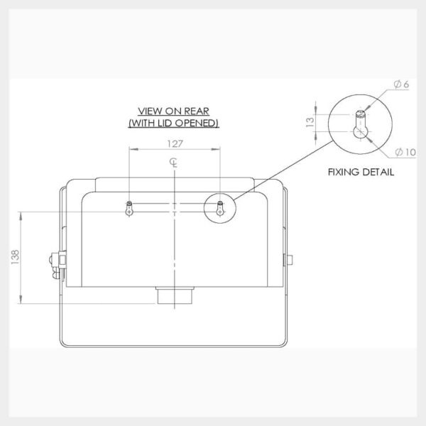 Wall Mounted Covered Emergency Eye/Facewash