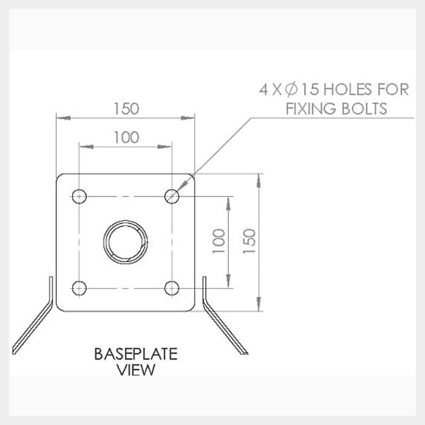 Pedestal Mounted Covered Emergency Eye/Facewash