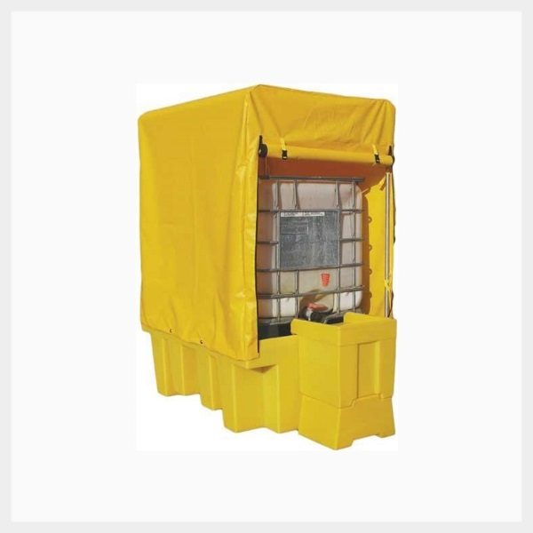 Single IBC Spill Pallet Framed Cover