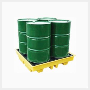 TSSBP4L - 230 Litre 4-Drum Square Spill Pallets