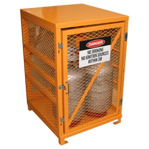 4 forklift bottle storage cage