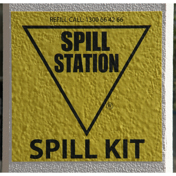 Adhesive Single Sided Spill Kit Wall Sign