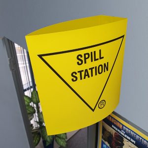 2-Way No-Drill Spill Kit Sign