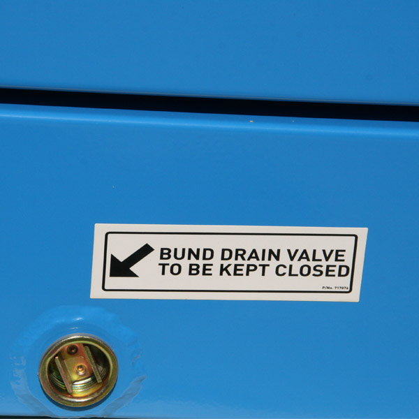outdoor drain bung 350L Outdoor DG Storage Cabinet