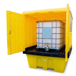 covered IBC spill pallet